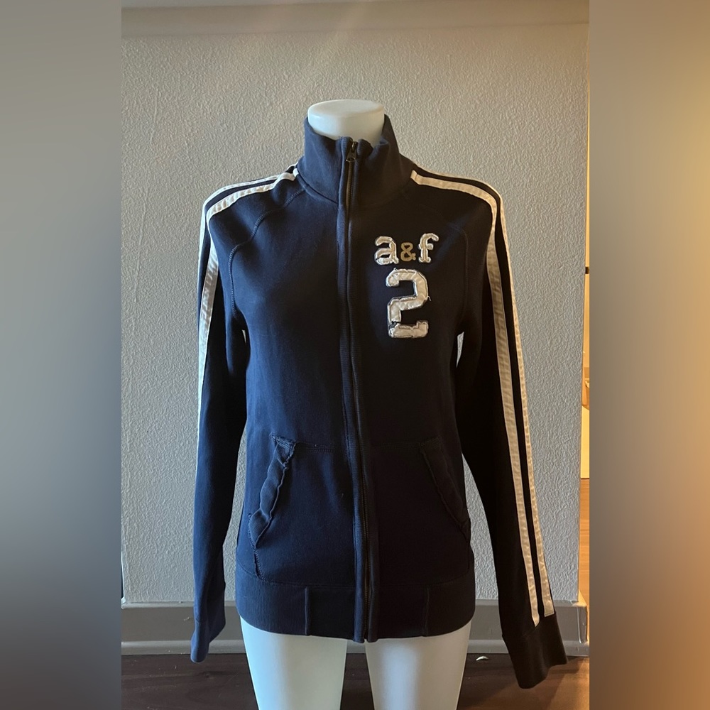 Abercrombie kids A&F 2 navy blue jacket!